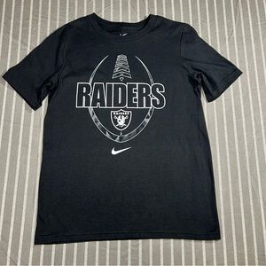 Nike Raiders The Nike Tee Youth T-shirt Black Size Medium